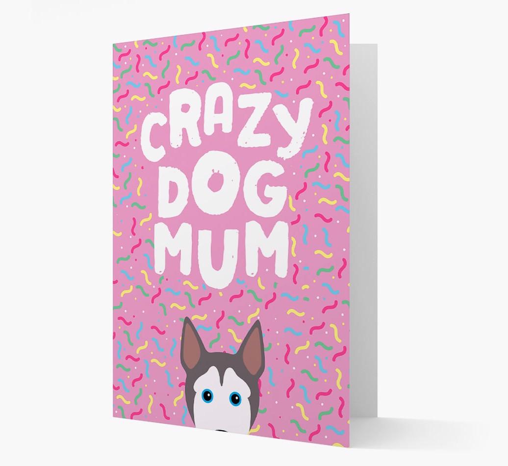 'Crazy Dog Mum' - Personalised {breedFullName} Card