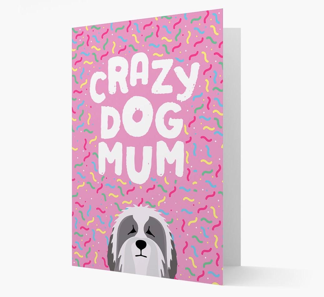 'Crazy Dog Mum' - Personalised {breedFullName} Card