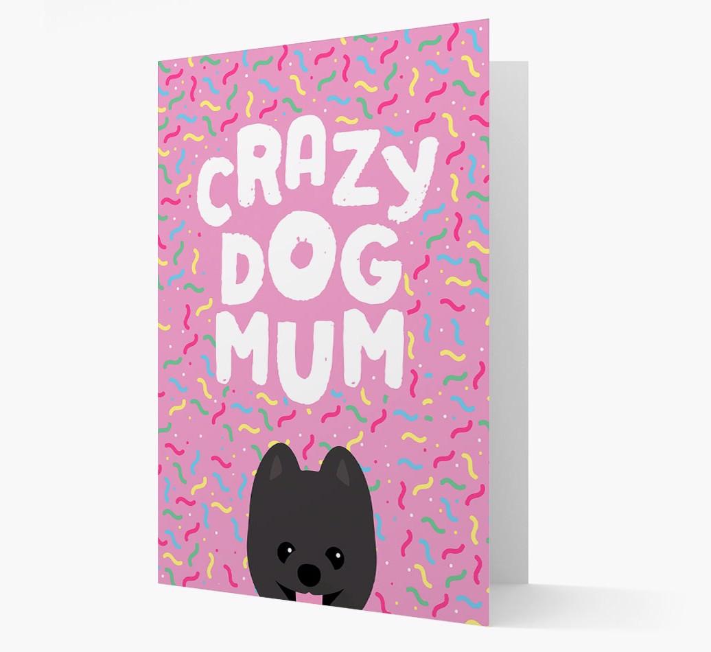 'Crazy Dog Mum' - Personalised {breedFullName} Card