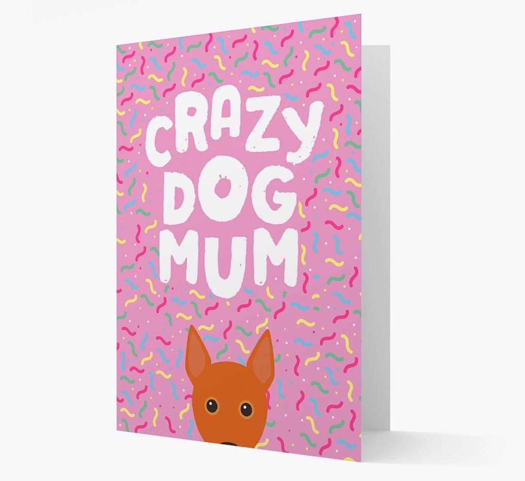 'Crazy Dog Mum' - Personalised {breedFullName} Card
