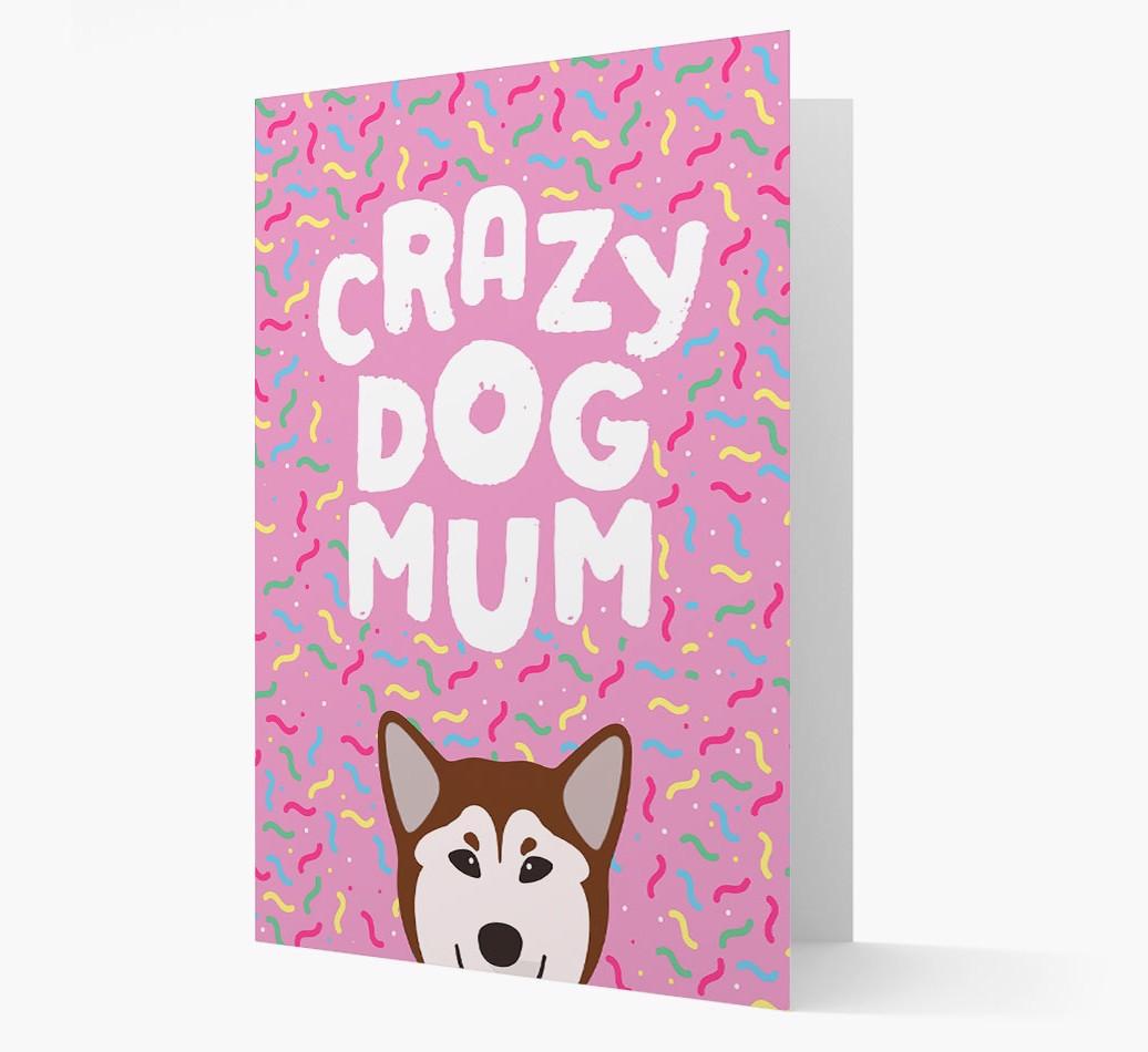 'Crazy Dog Mum' - Personalised {breedFullName} Card