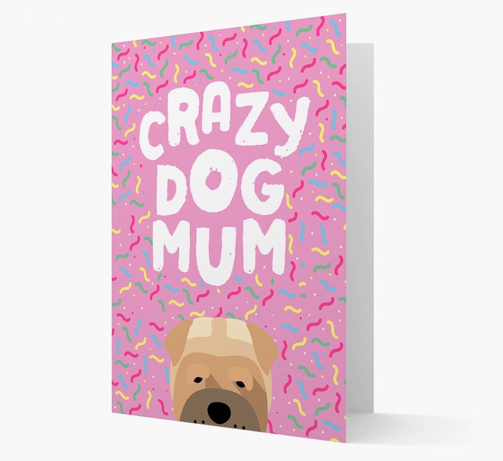 'Crazy Dog Mum' - Personalised {breedFullName} Card