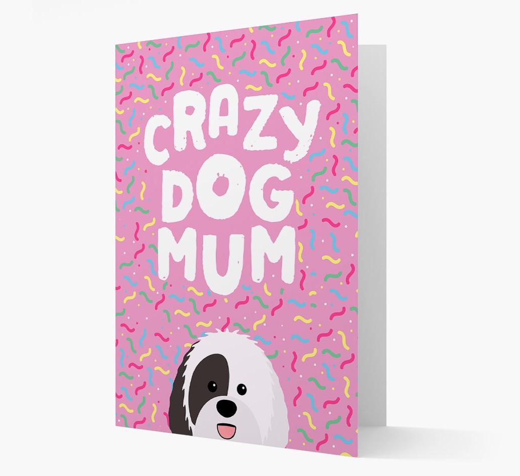 'Crazy Dog Mum' - Personalised {breedFullName} Card