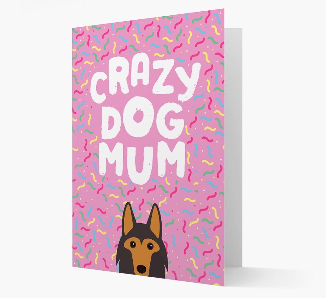 'Crazy Dog Mum' - Personalised {breedFullName} Card