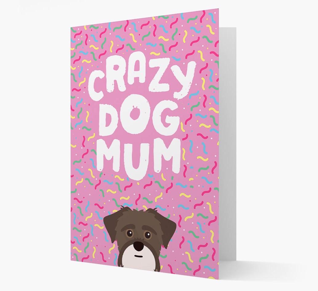 'Crazy Dog Mum' - Personalised {breedFullName} Card