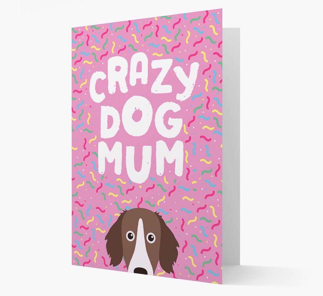 'Crazy Dog Mum' - Personalised {breedFullName} Card