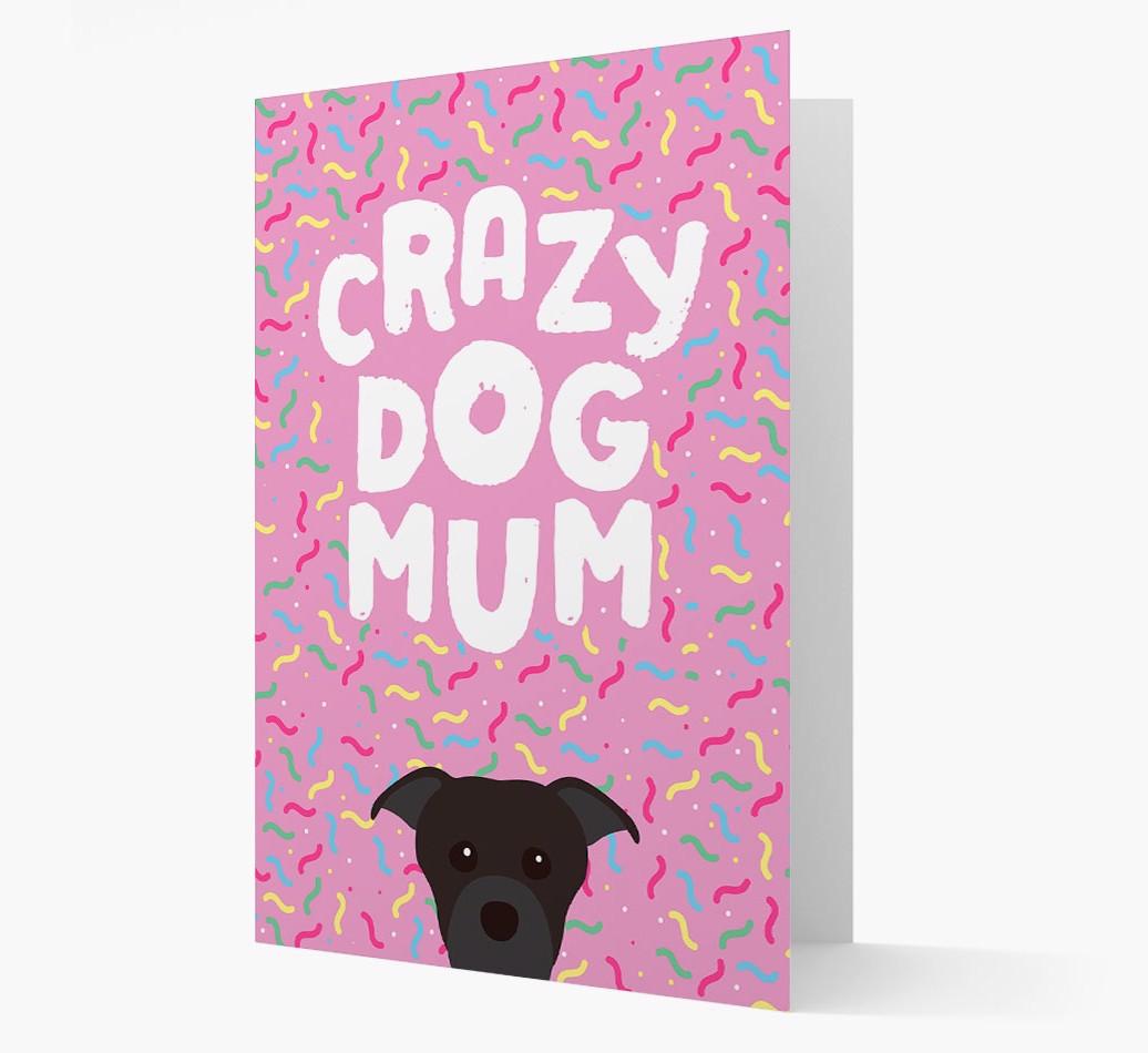 'Crazy Dog Mum' - Personalised {breedFullName} Card