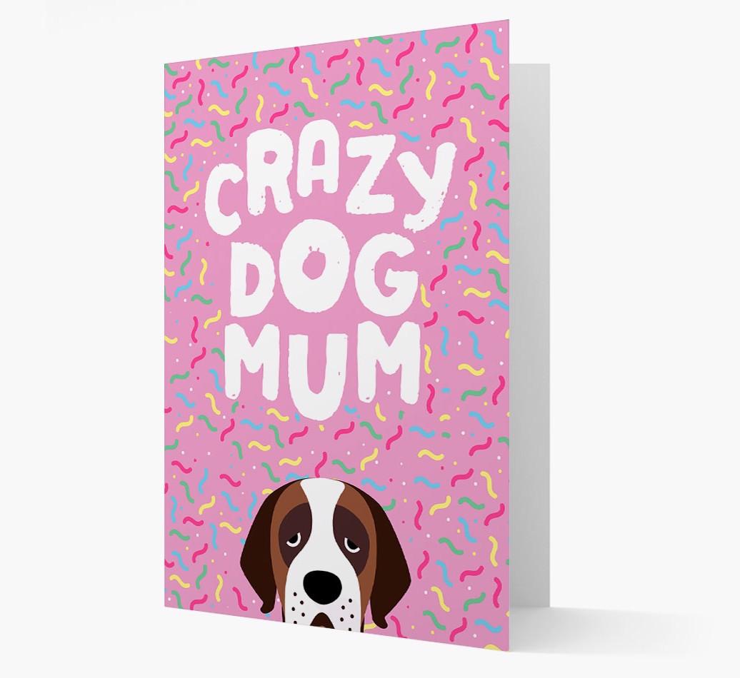 'Crazy Dog Mum' - Personalised {breedFullName} Card