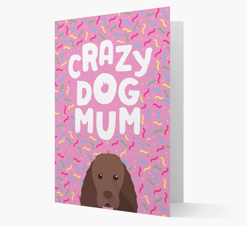 'Crazy Dog Mum' - Personalised {breedFullName} Card