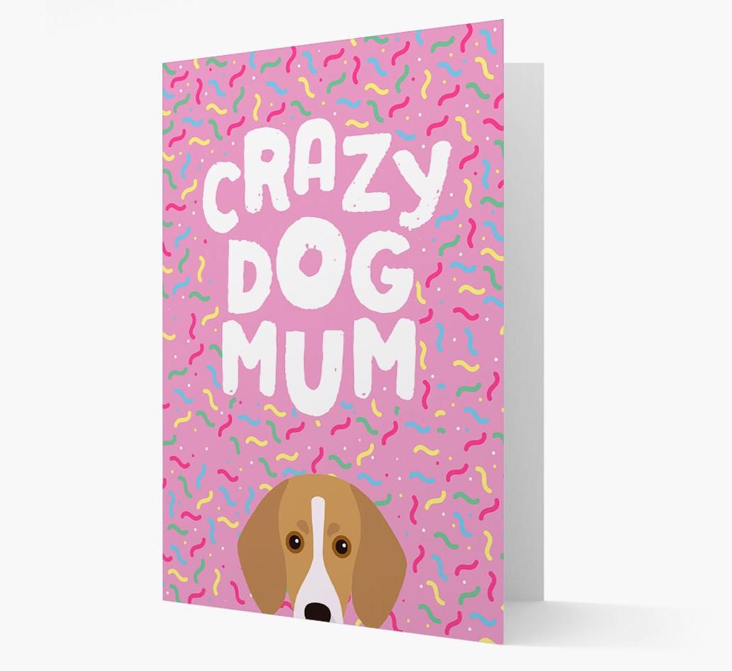 'Crazy Dog Mum' - Personalised {breedFullName} Card