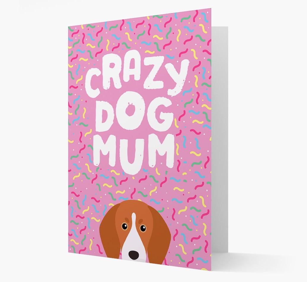 'Crazy Dog Mum' - Personalised {breedFullName} Card