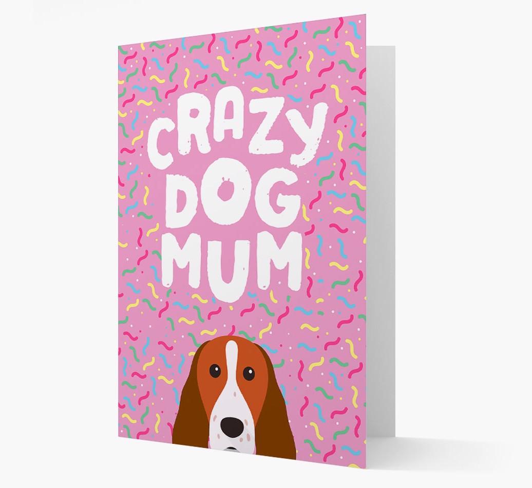 'Crazy Dog Mum' - Personalised {breedFullName} Card