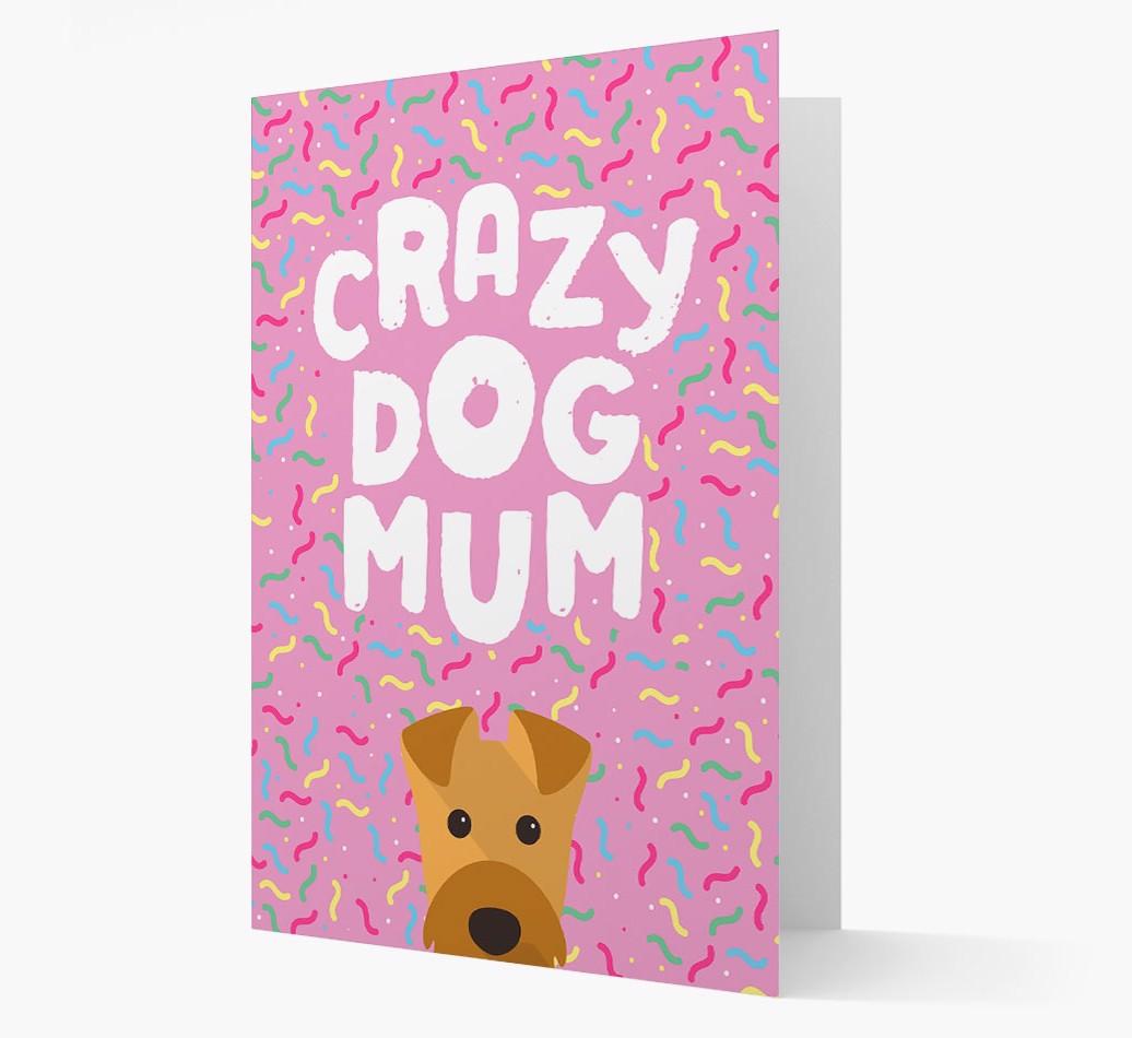 'Crazy Dog Mum' - Personalised {breedFullName} Card