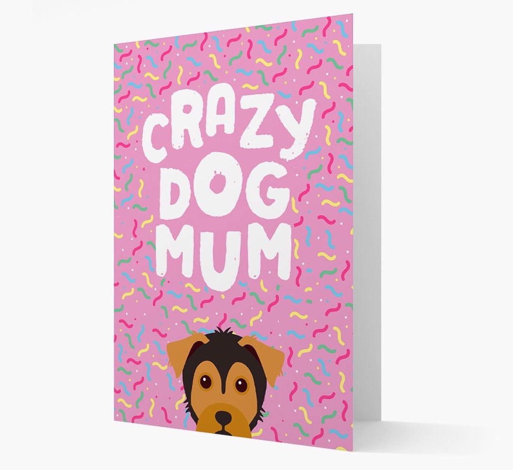 'Crazy Dog Mum' - Personalised {breedFullName} Card