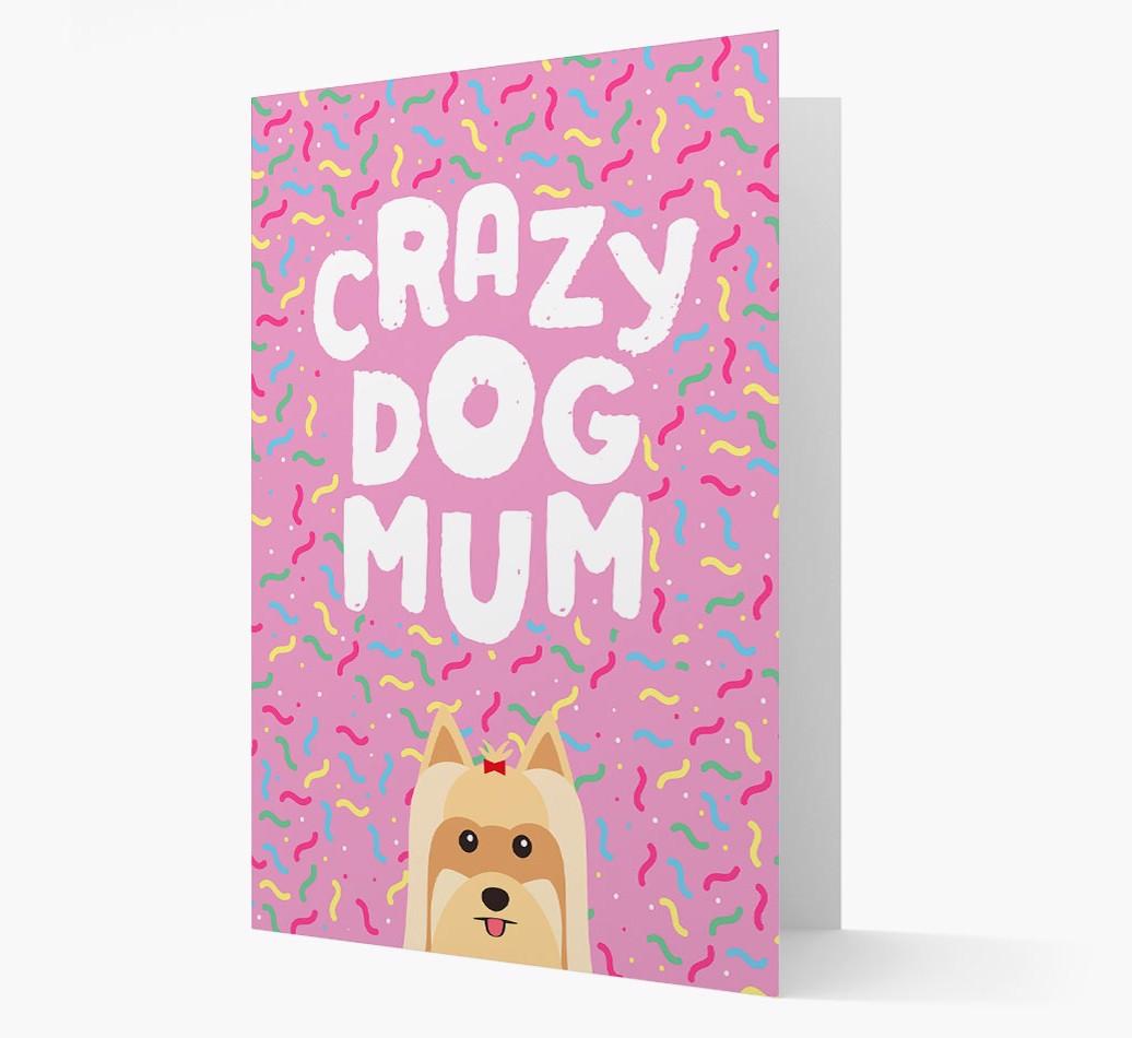 'Crazy Dog Mum' - Personalised {breedFullName} Card
