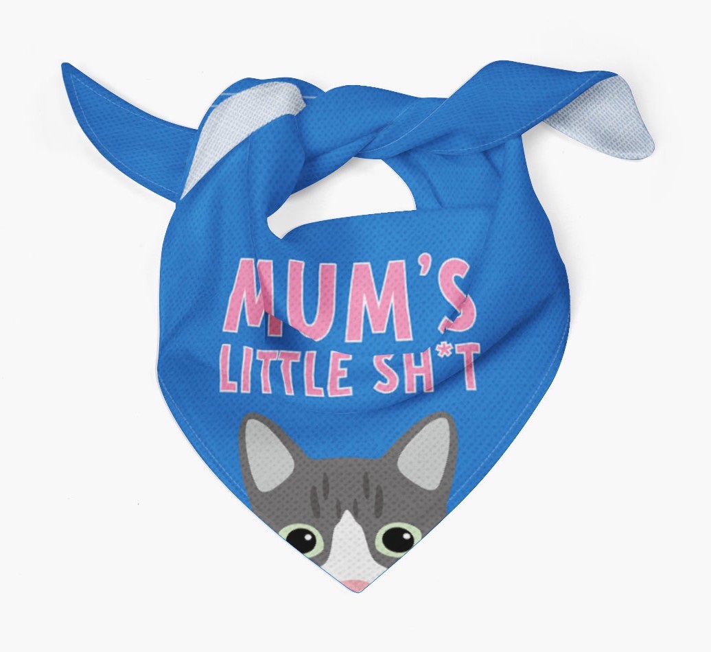 'Mum's Little Sh*t' - Personalised {breedCommonName} Bandana