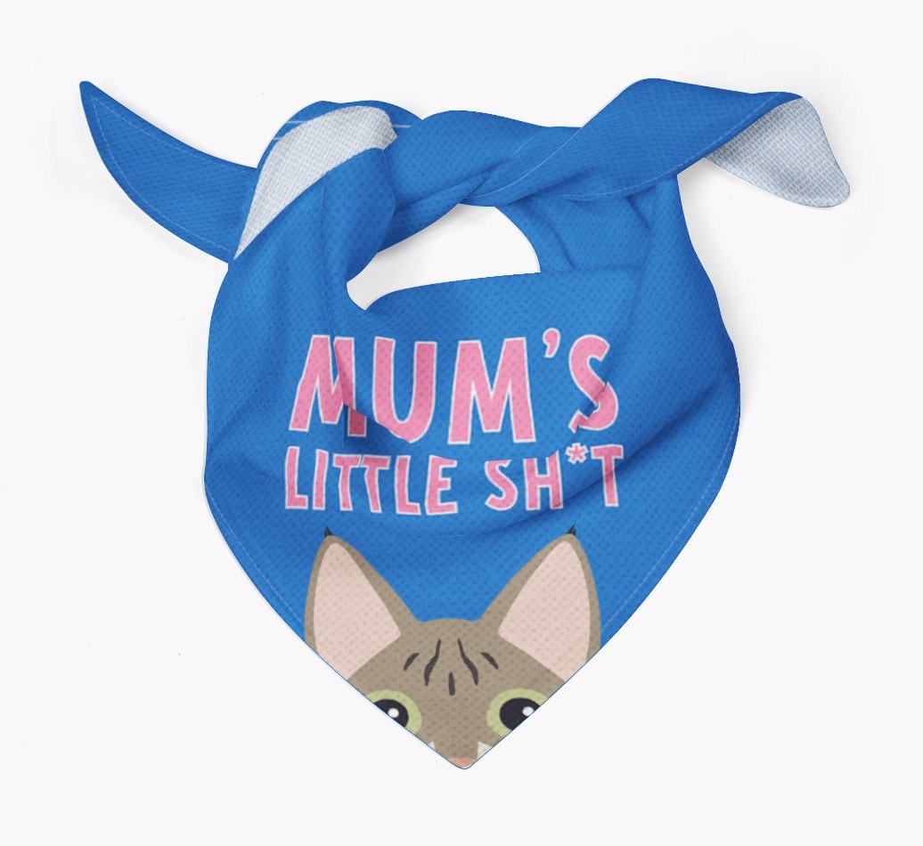 'Mum's Little Sh*t' - Personalised {breedCommonName} Bandana