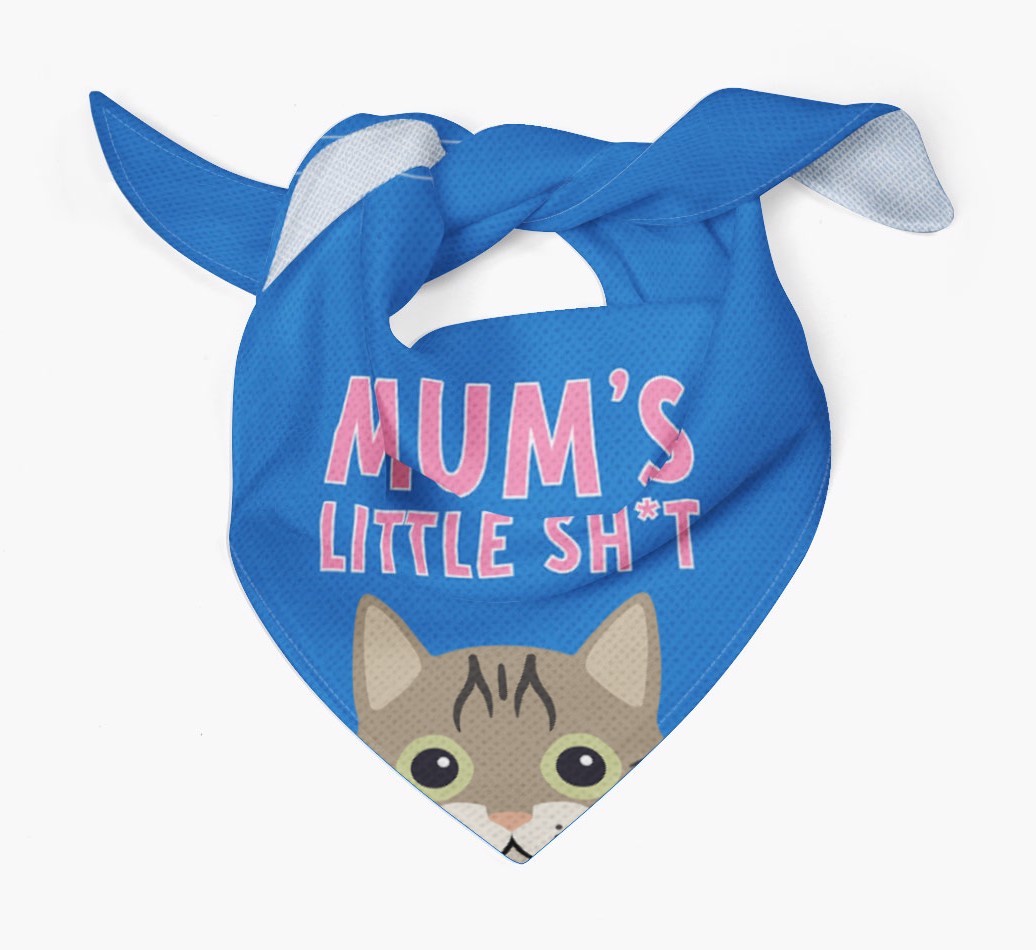 'Mum's Little Sh*t' - Personalised {breedCommonName} Bandana