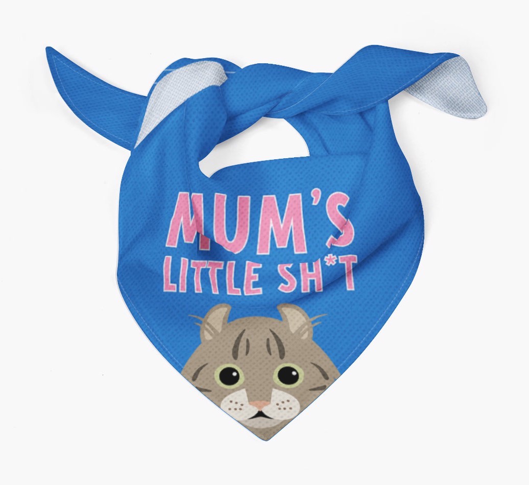 'Mum's Little Sh*t' - Personalised {breedCommonName} Bandana