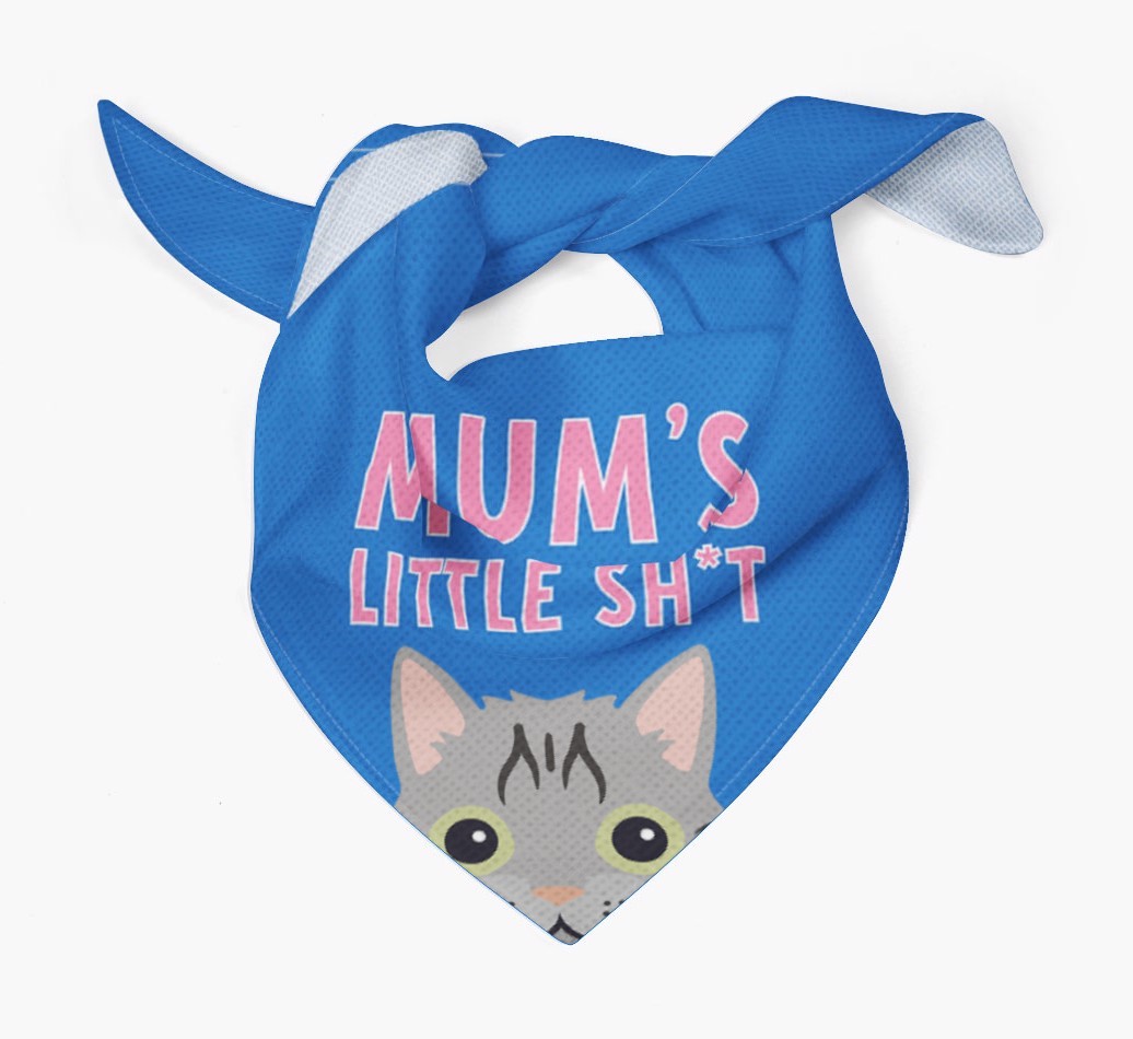 'Mum's Little Sh*t' - Personalised {breedCommonName} Bandana
