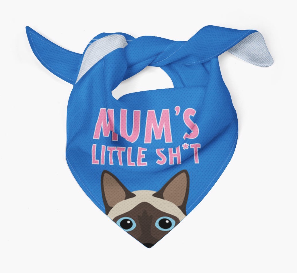'Mum's Little Sh*t' - Personalised {breedCommonName} Bandana
