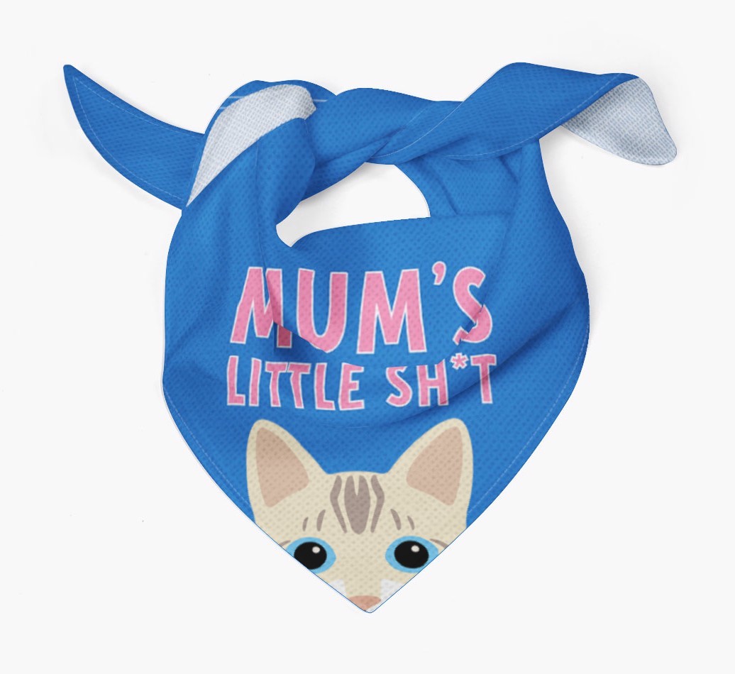 'Mum's Little Sh*t' - Personalised {breedCommonName} Bandana