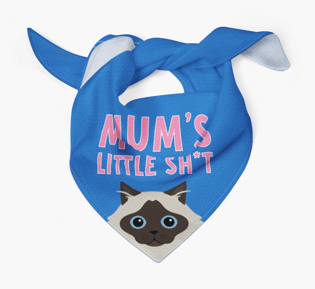'Mum's Little Sh*t' - Personalised {breedCommonName} Bandana