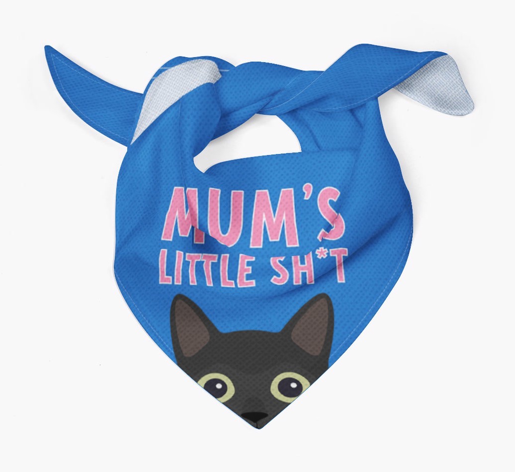 'Mum's Little Sh*t' - Personalised {breedCommonName} Bandana