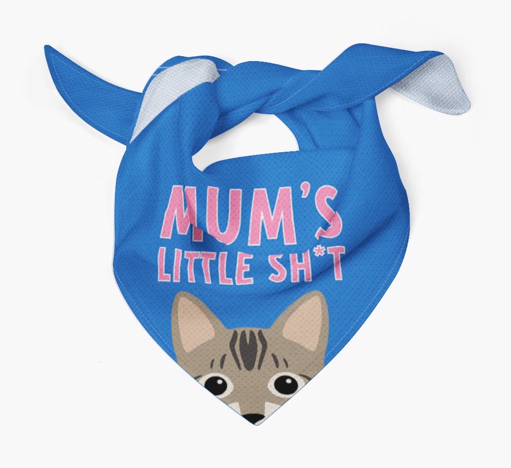 'Mum's Little Sh*t' - Personalised {breedCommonName} Bandana
