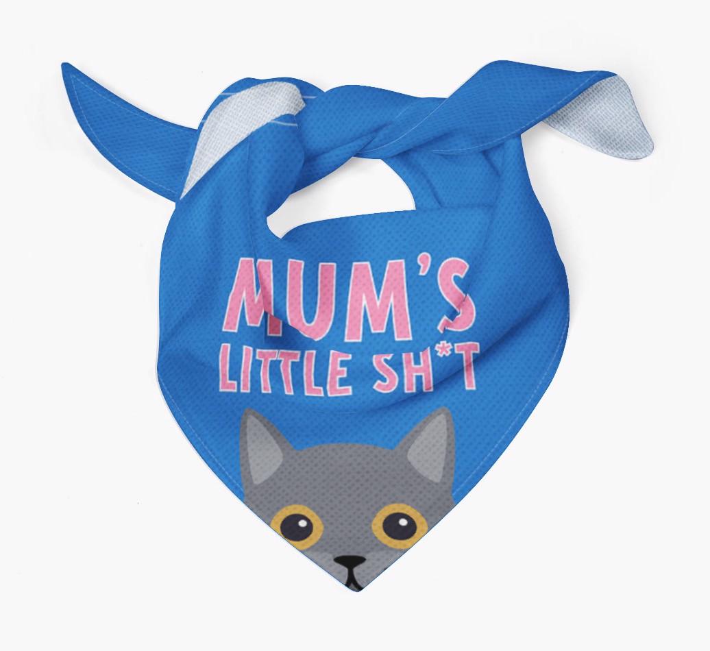 'Mum's Little Sh*t' - Personalised {breedCommonName} Bandana