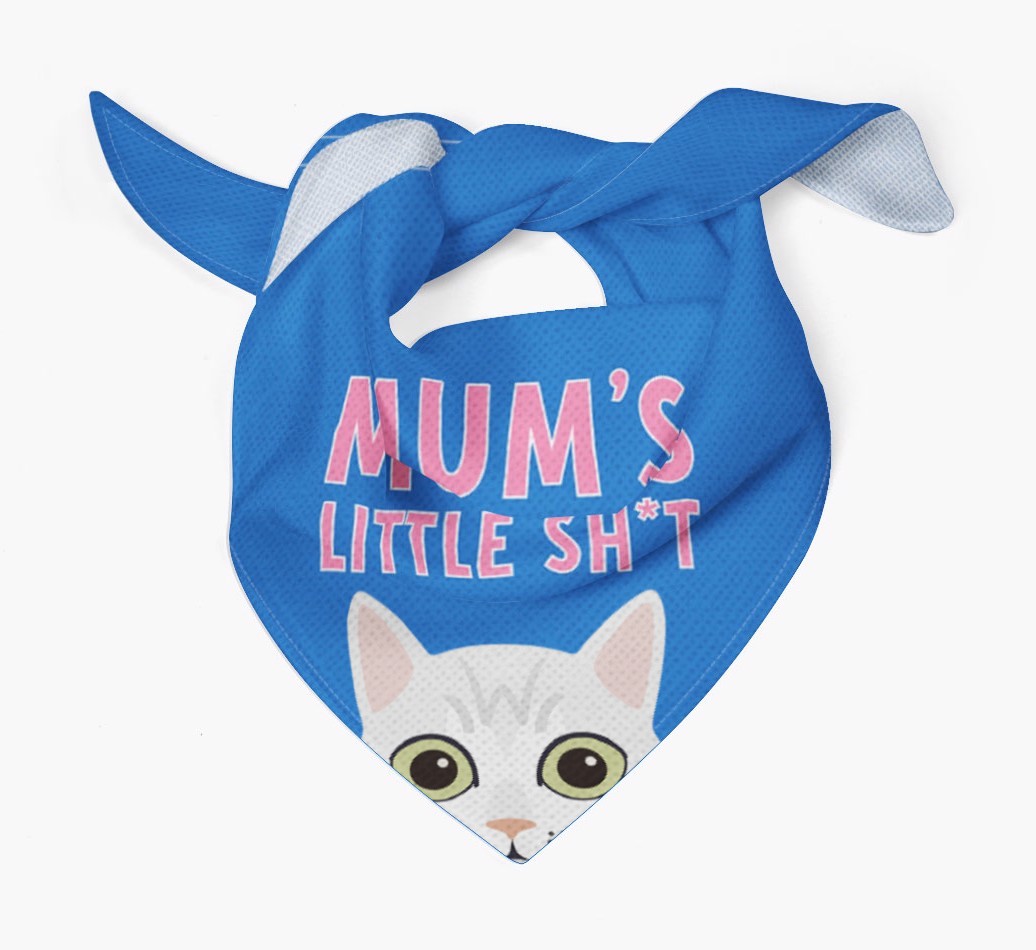 'Mum's Little Sh*t' - Personalised {breedCommonName} Bandana