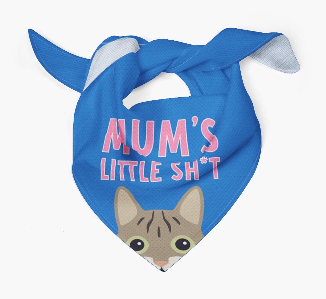 'Mum's Little Sh*t' - Personalised {breedCommonName} Bandana