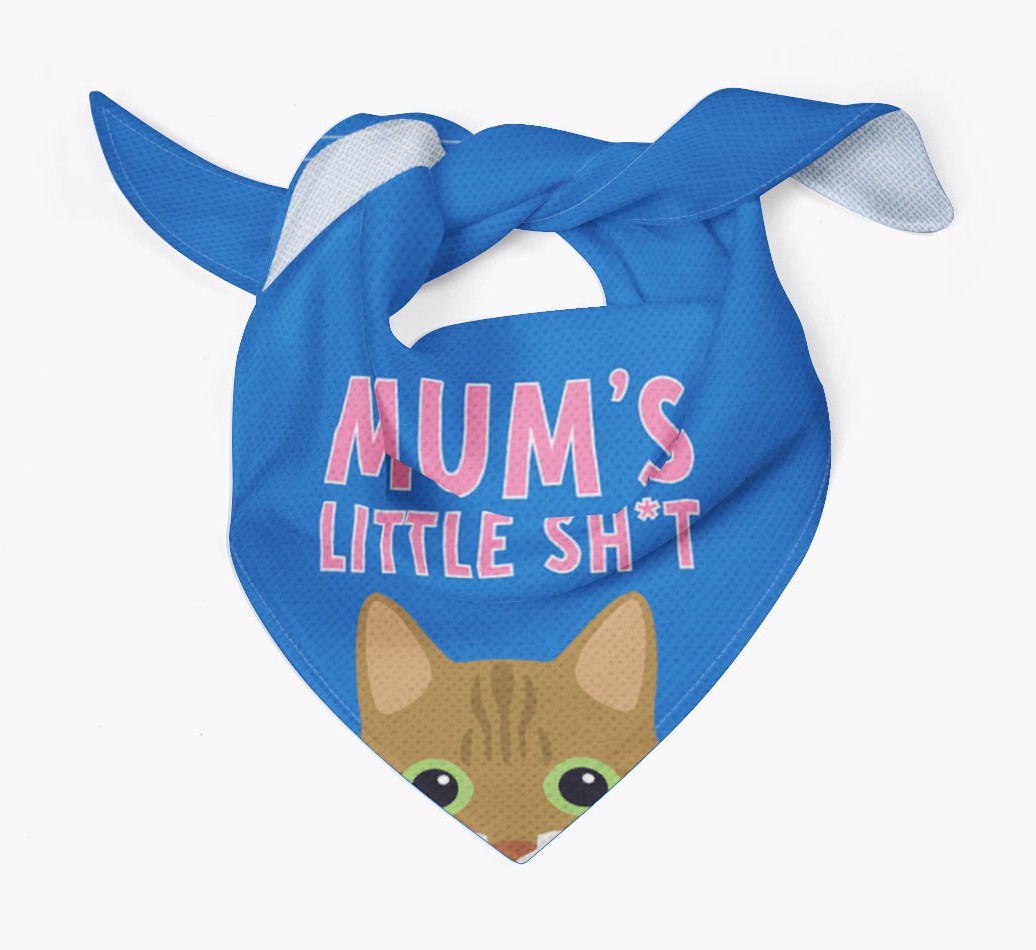 'Mum's Little Sh*t' - Personalised {breedCommonName} Bandana