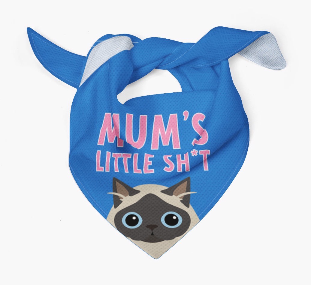 'Mum's Little Sh*t' - Personalised {breedCommonName} Bandana