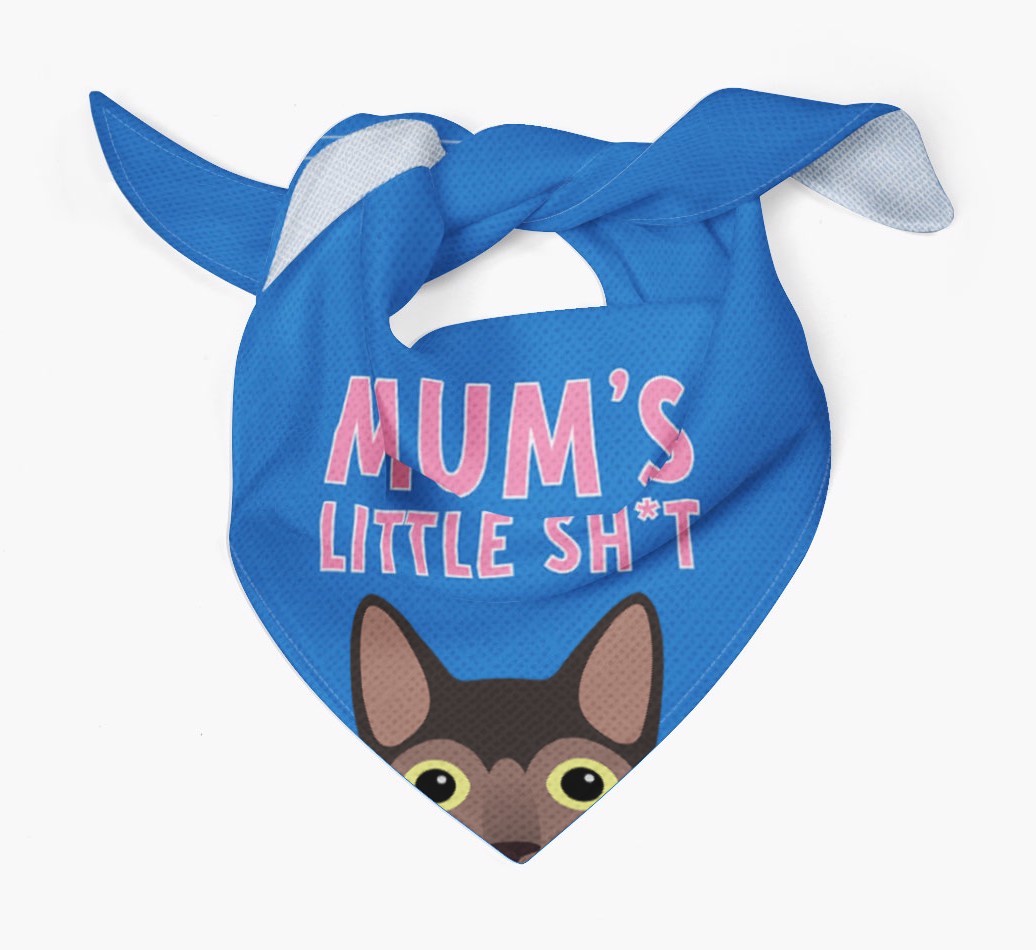 'Mum's Little Sh*t' - Personalised {breedCommonName} Bandana