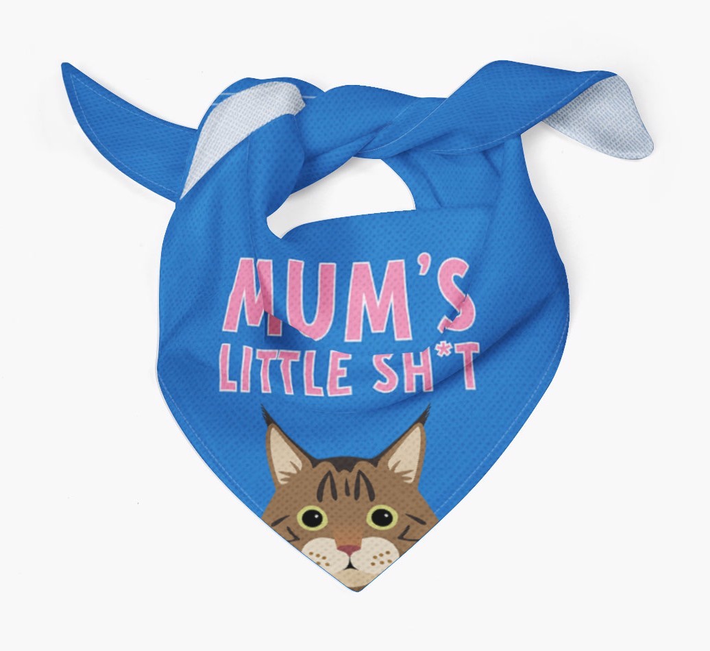 'Mum's Little Sh*t' - Personalised {breedCommonName} Bandana