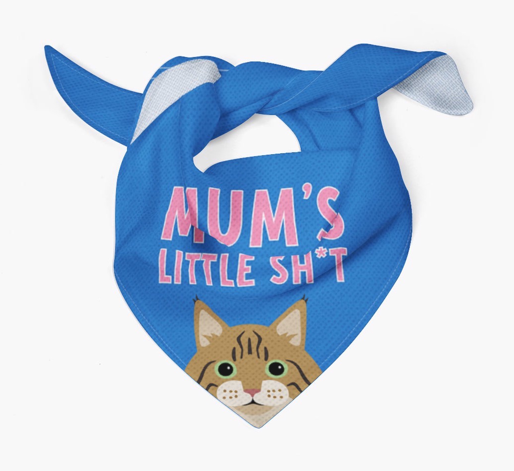 'Mum's Little Sh*t' - Personalised {breedCommonName} Bandana