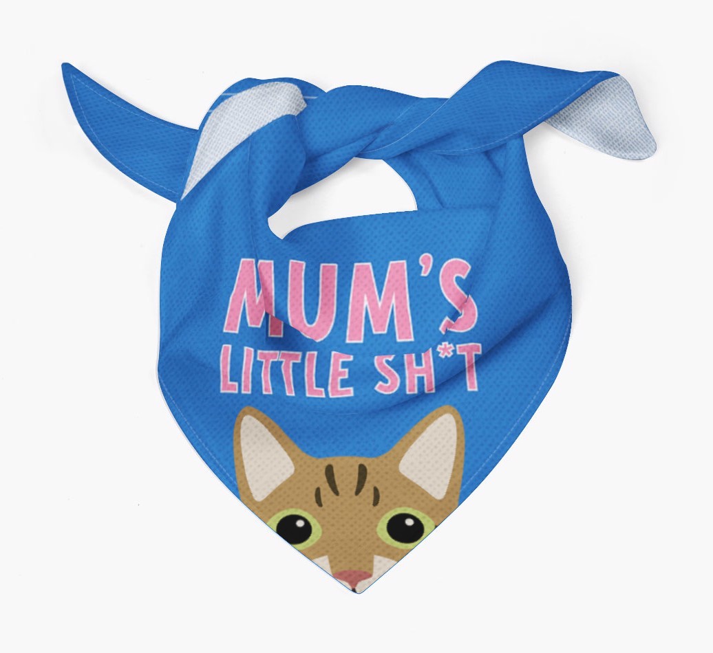 'Mum's Little Sh*t' - Personalised {breedCommonName} Bandana