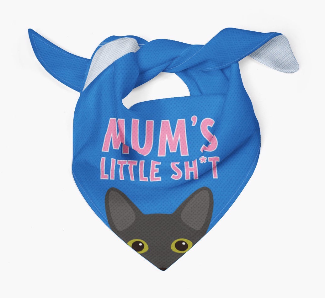 'Mum's Little Sh*t' - Personalised {breedCommonName} Bandana