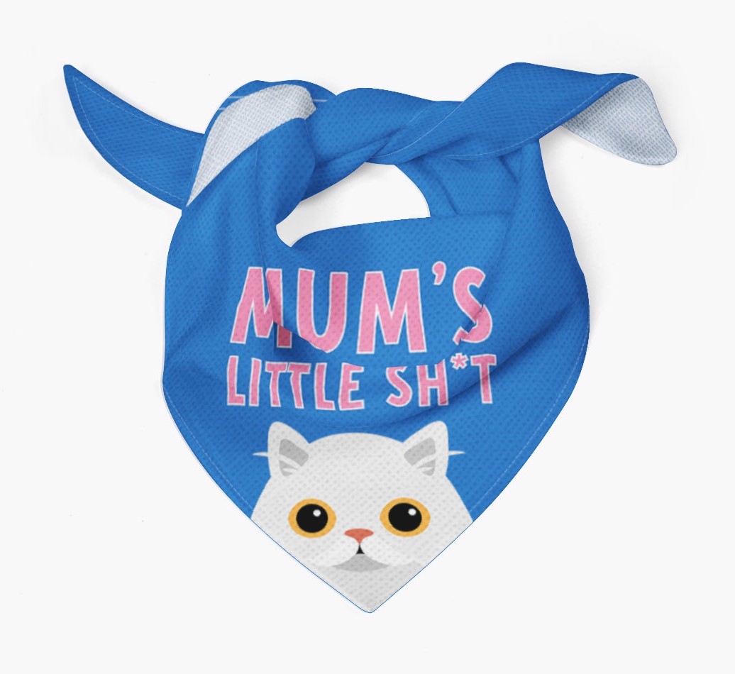 'Mum's Little Sh*t' - Personalised {breedCommonName} Bandana