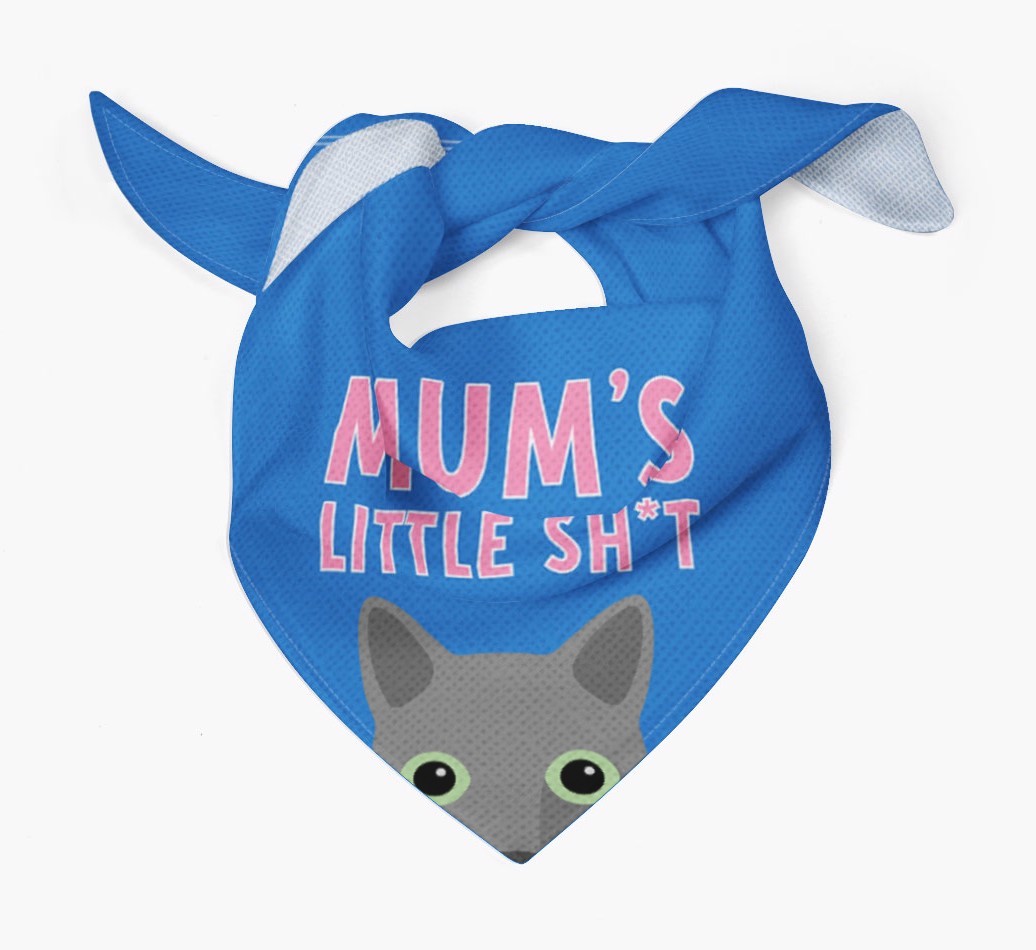 'Mum's Little Sh*t' - Personalised {breedCommonName} Bandana