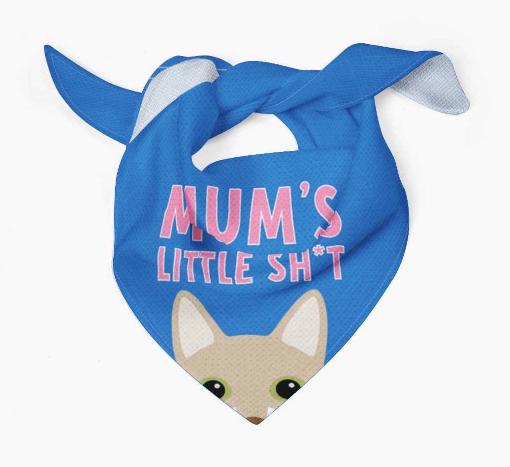 'Mum's Little Sh*t' - Personalised {breedCommonName} Bandana