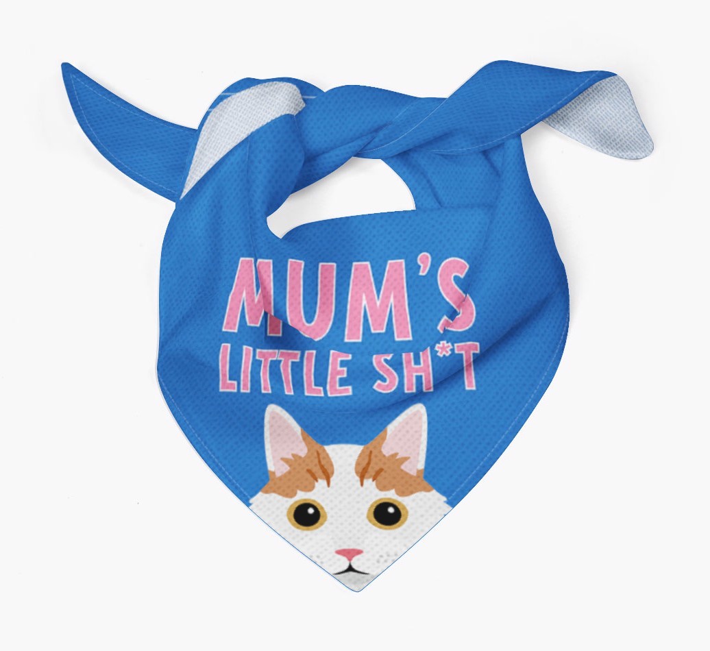 'Mum's Little Sh*t' - Personalised {breedCommonName} Bandana