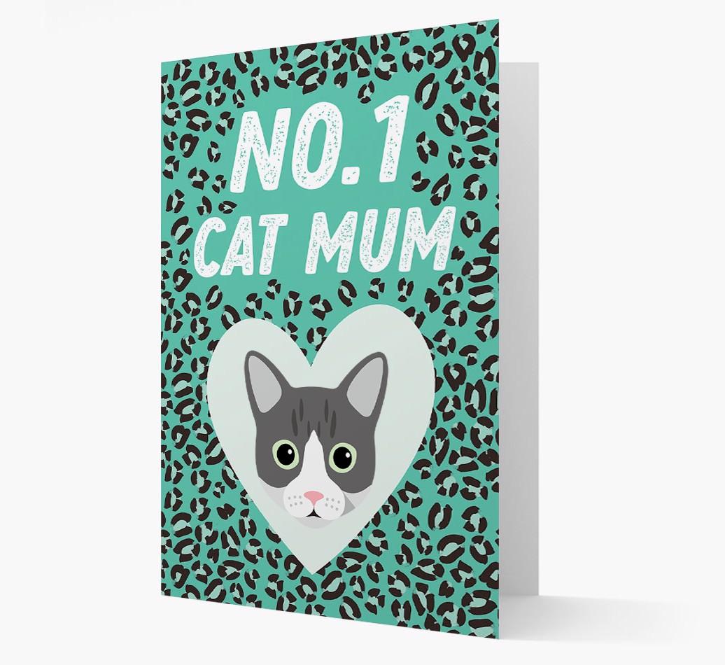 'No.1 Cat Mum' - Personalised {breedCommonName} Card