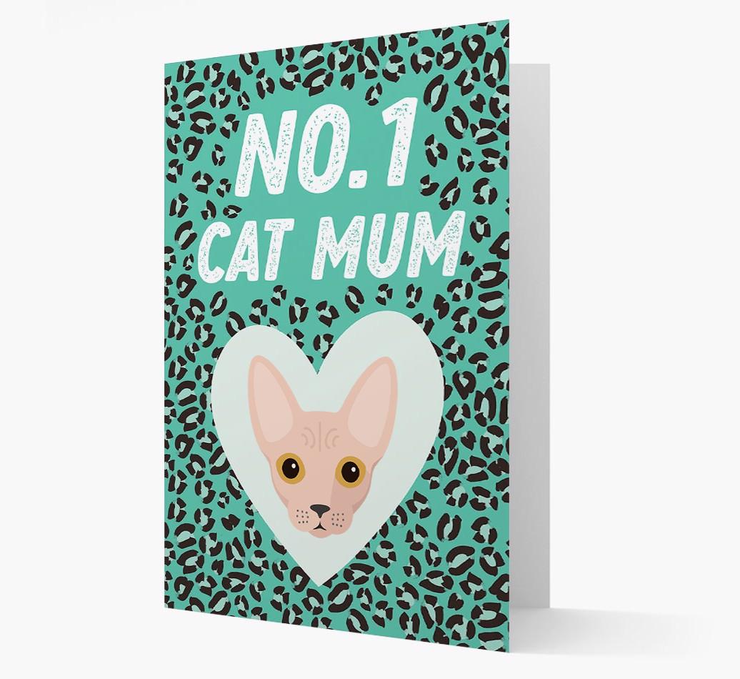 'No.1 Cat Mum' - Personalised {breedCommonName} Card