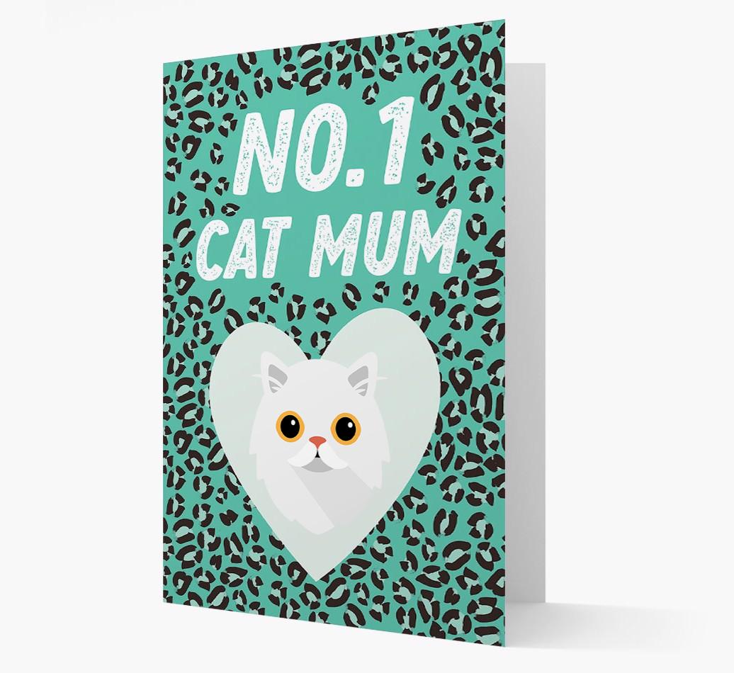 'No.1 Cat Mum' - Personalised {breedCommonName} Card
