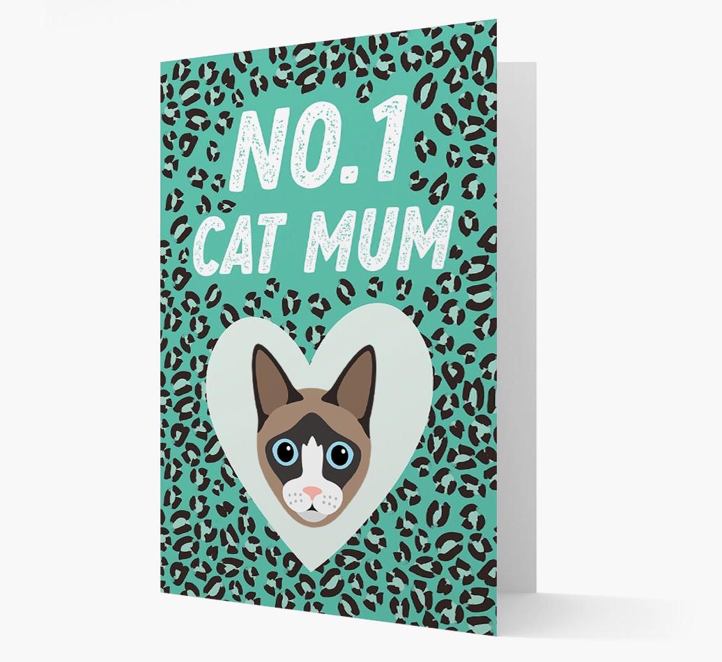 'No.1 Cat Mum' - Personalised {breedCommonName} Card