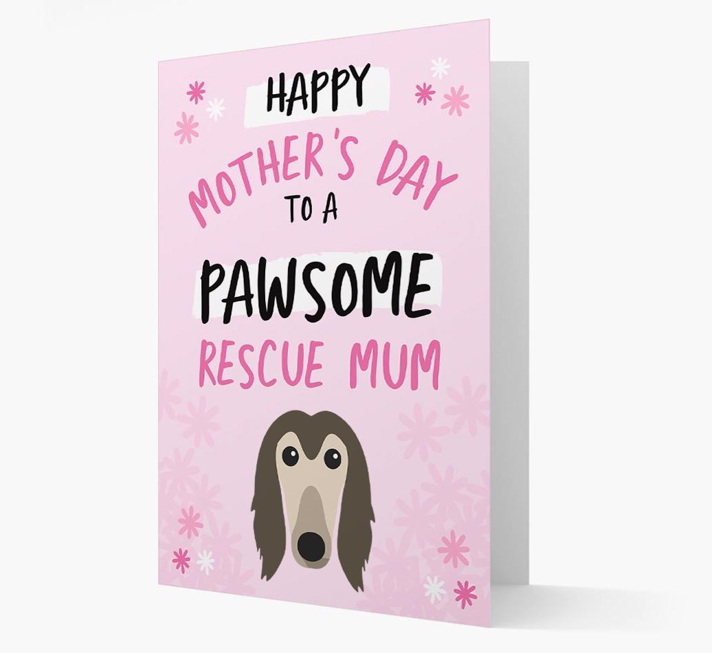 'Pawsome Rescue Mum' - Personalised {breedFullName} Card