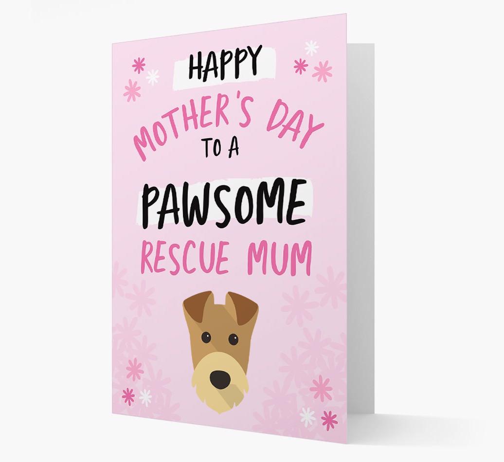 'Pawsome Rescue Mum' - Personalised {breedFullName} Card