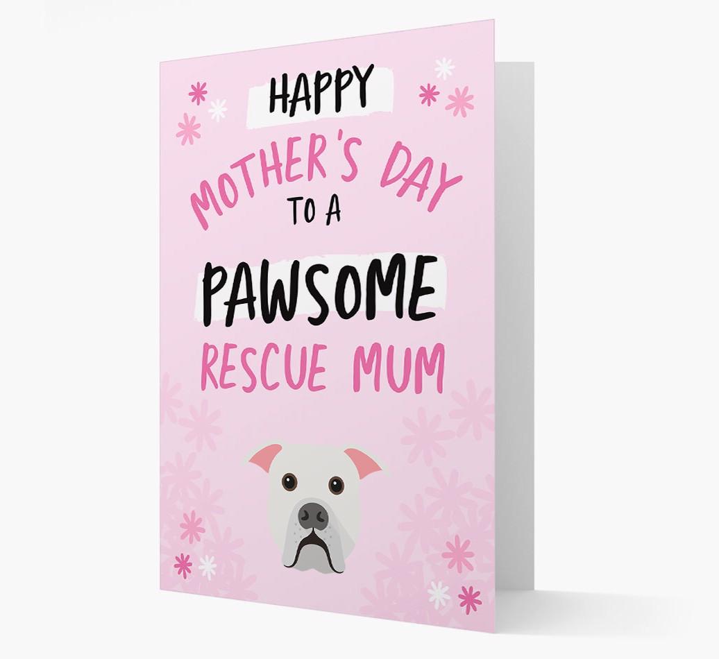 'Pawsome Rescue Mum' - Personalised {breedFullName} Card